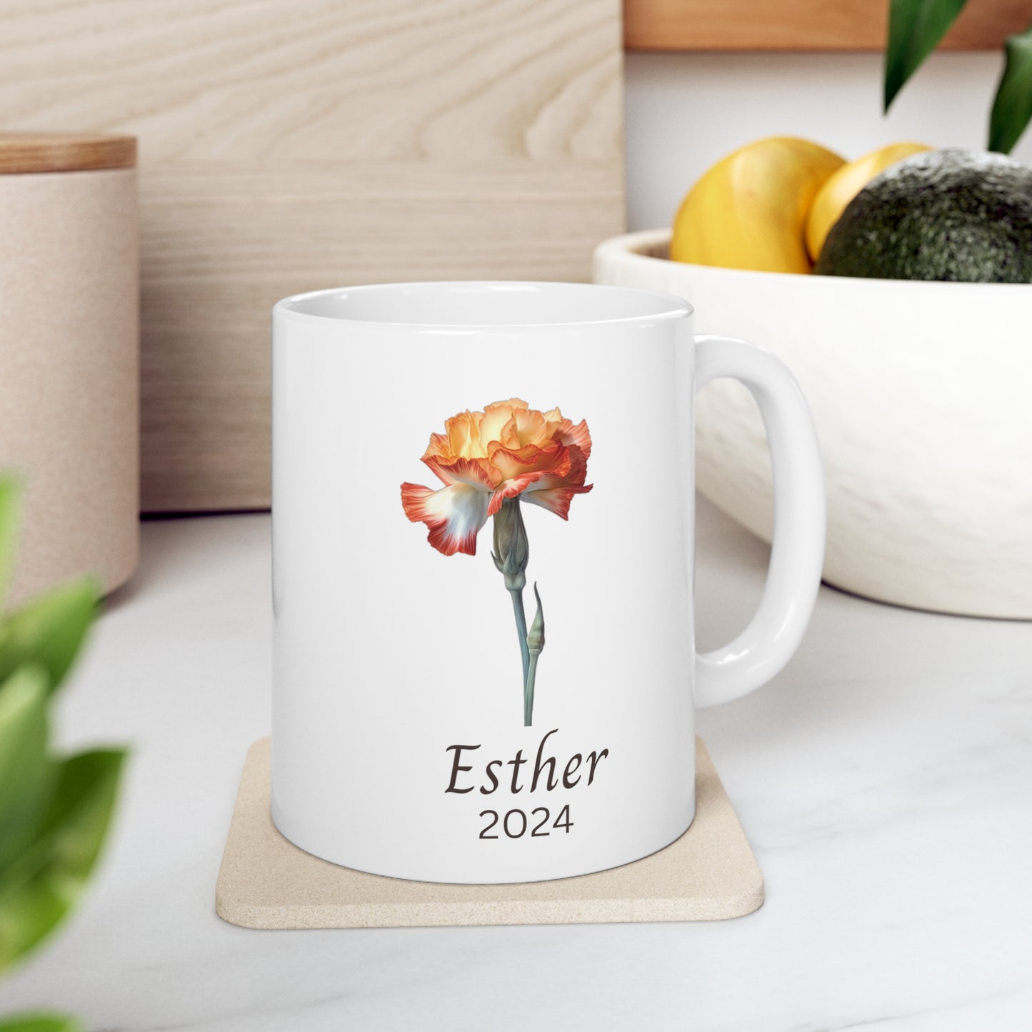 Personalized mug Birth flower January