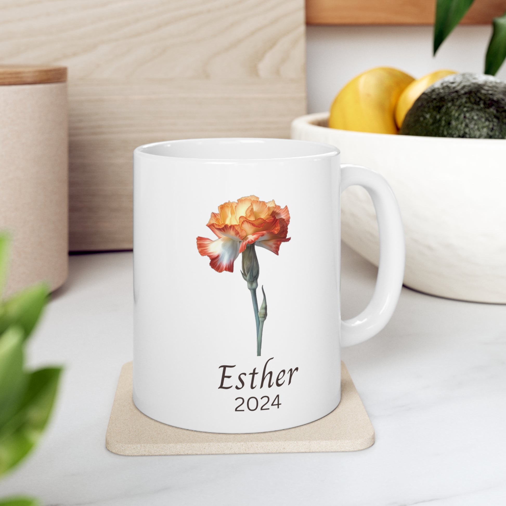 Personalized mug Birth flower January