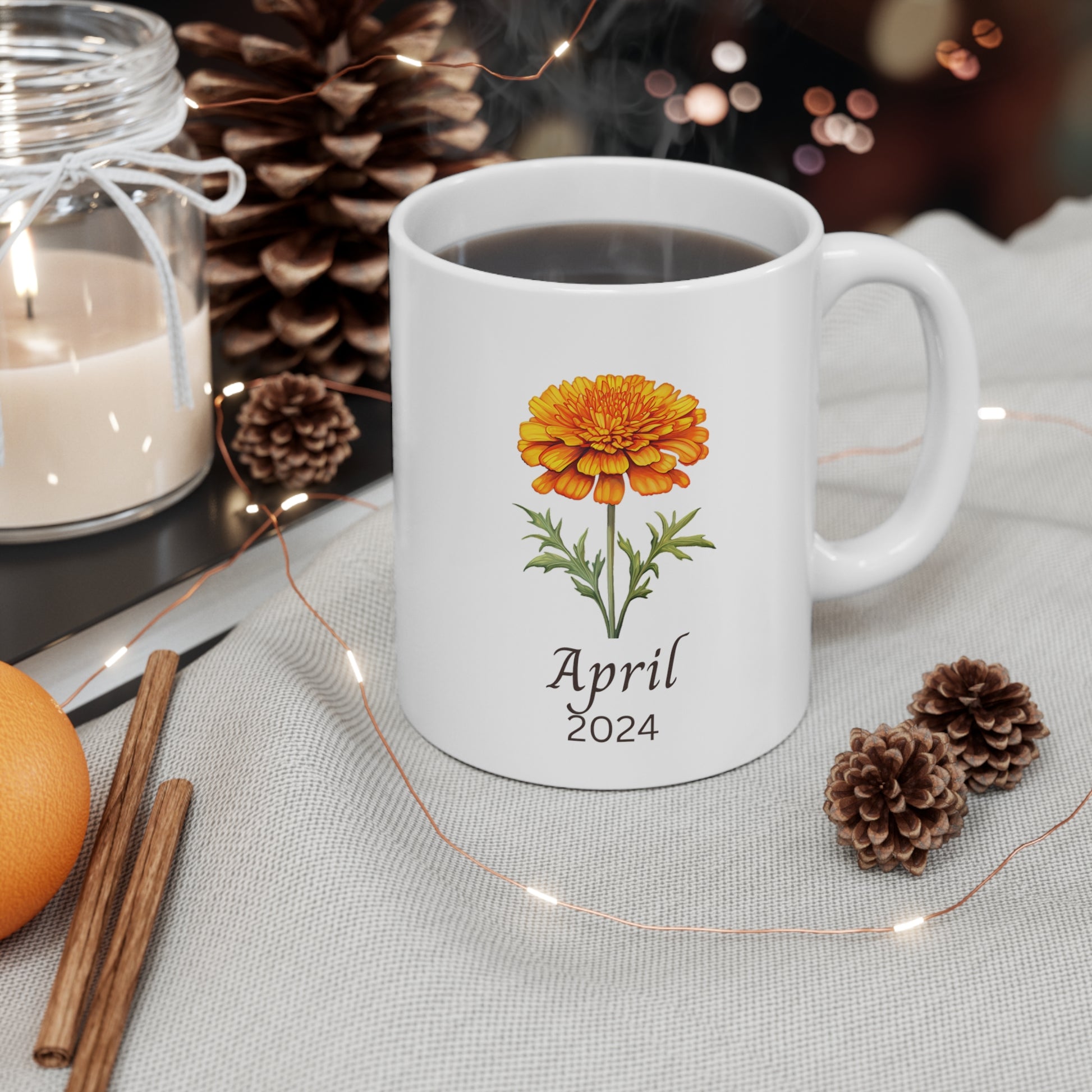 Personalized mug Birth flower October