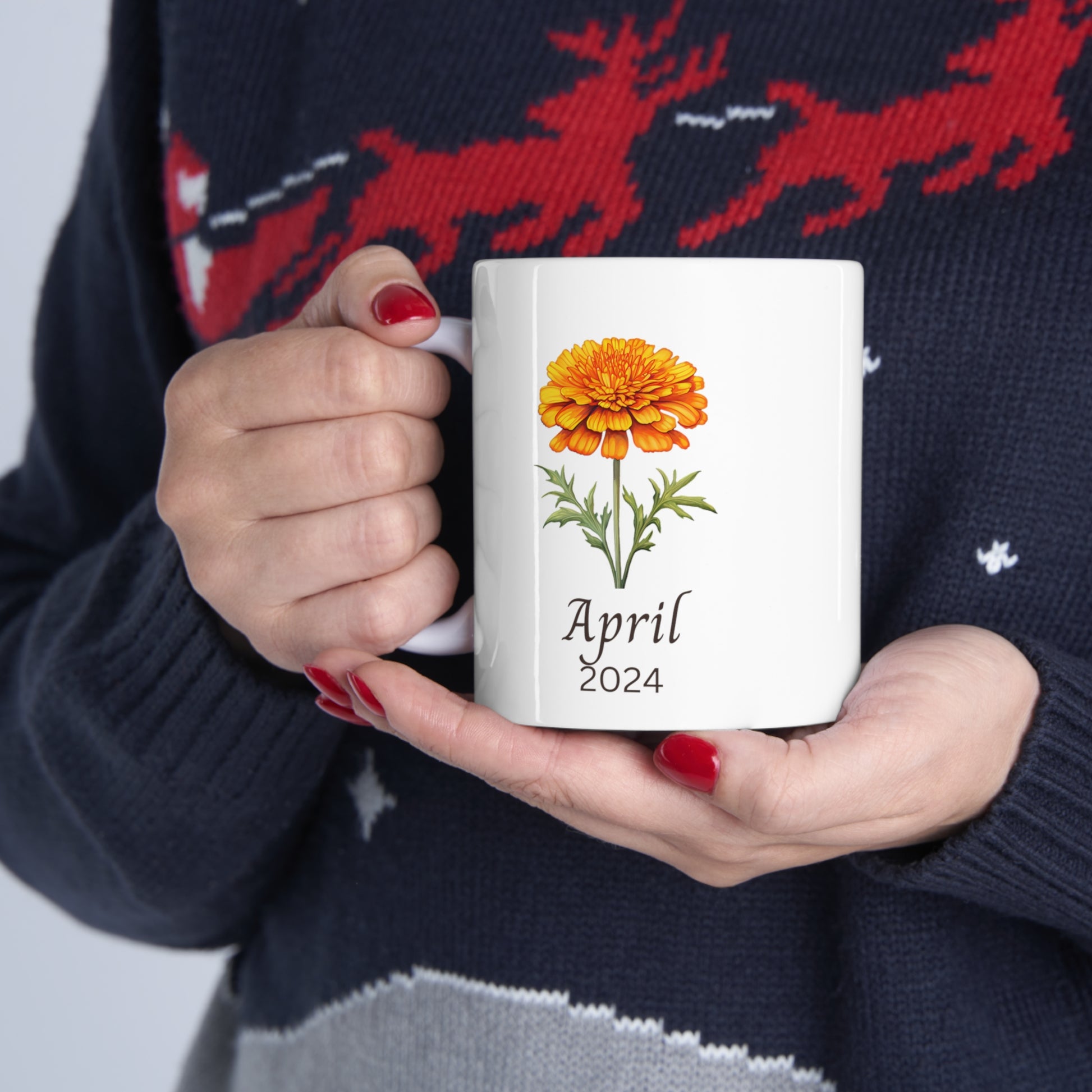 Personalized mug Birth flower October