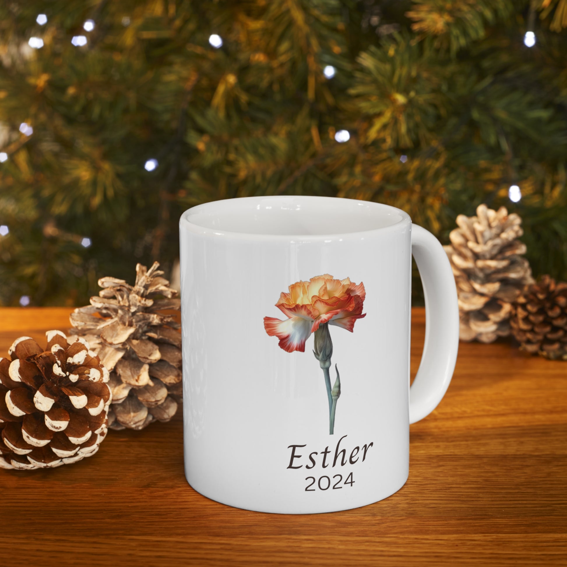 Personalized mug Birth flower January
