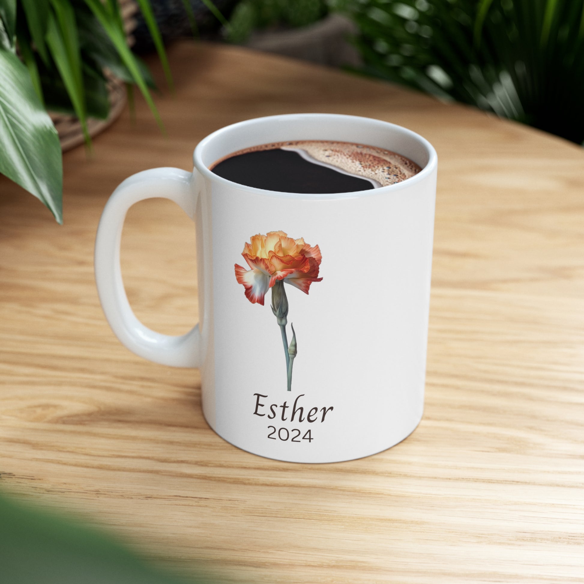 Personalized mug Birth flower January