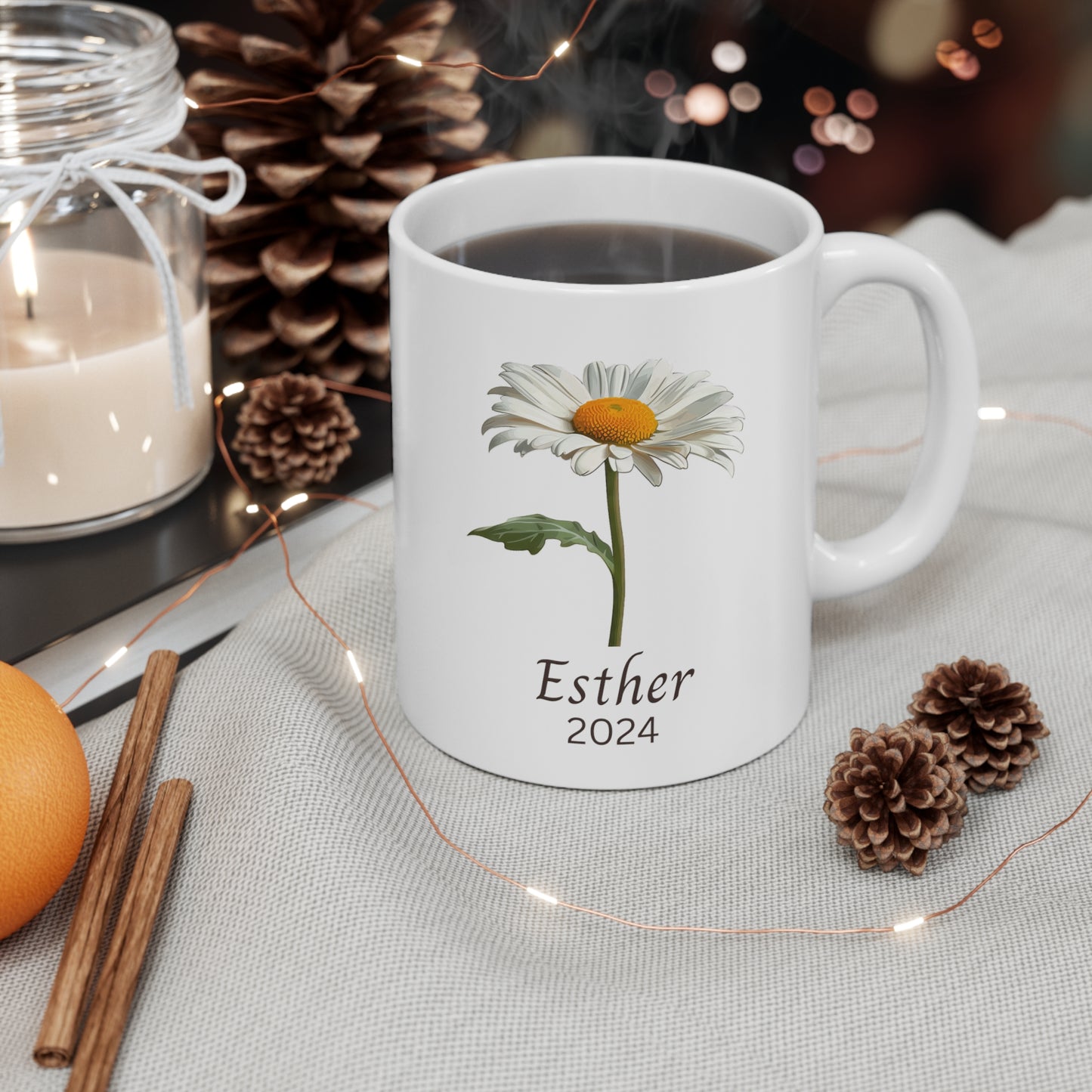 Personalized mug Birth flower April