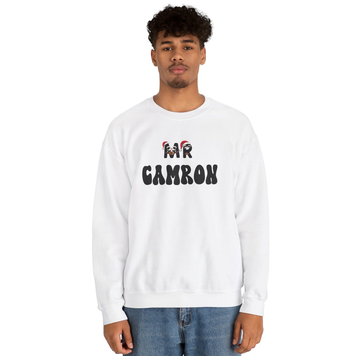 Mens Sweatshirt Christmas Mr with Custom Name