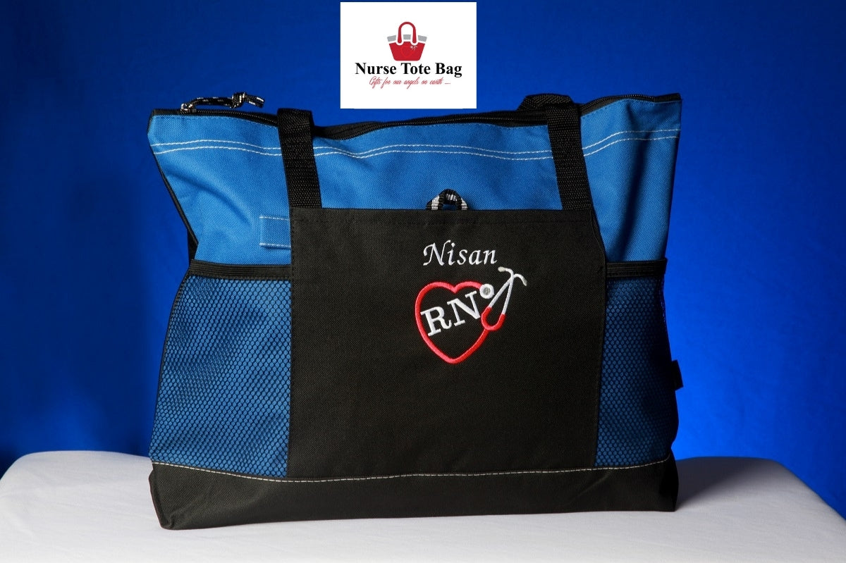 Nurse Tote Bags - Personalized | For RN, LPN, CNA, CMA, MA, ANY TITLE