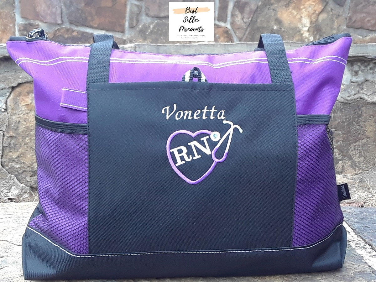 RN Work bag monogramed