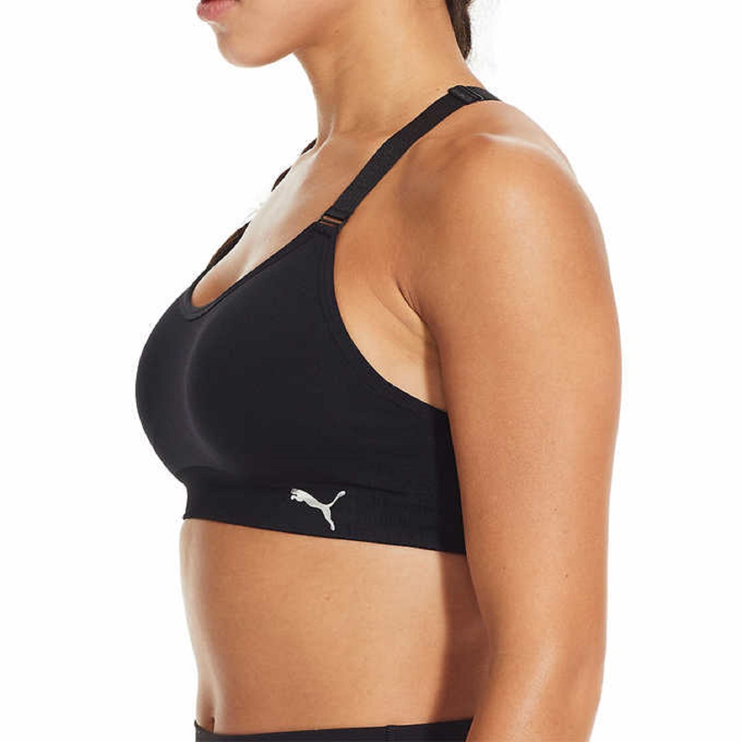 PUMA Sports Bra, Padded - Black, White, Grey - 3pack