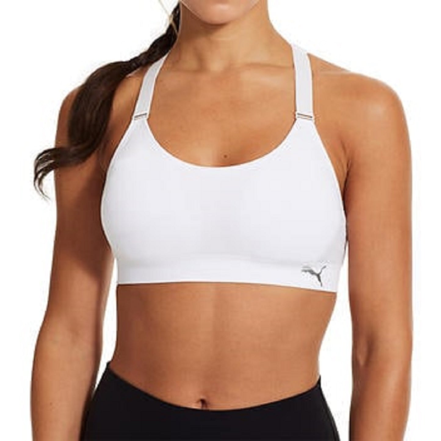 PUMA Sports Bra, Padded - Black, White, Grey - 3pack