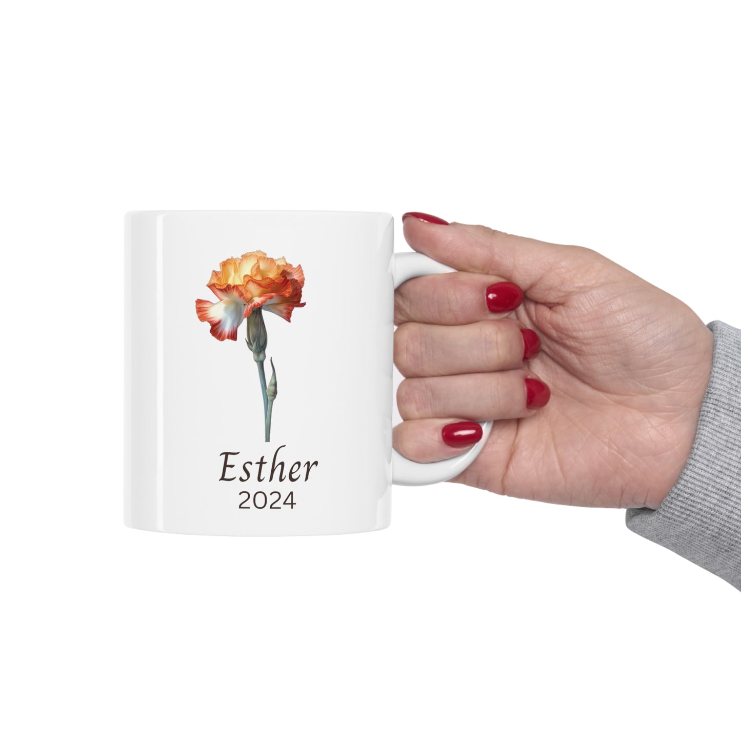 Personalized mug Birth flower January