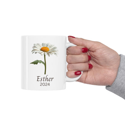 Personalized mug Birth flower April