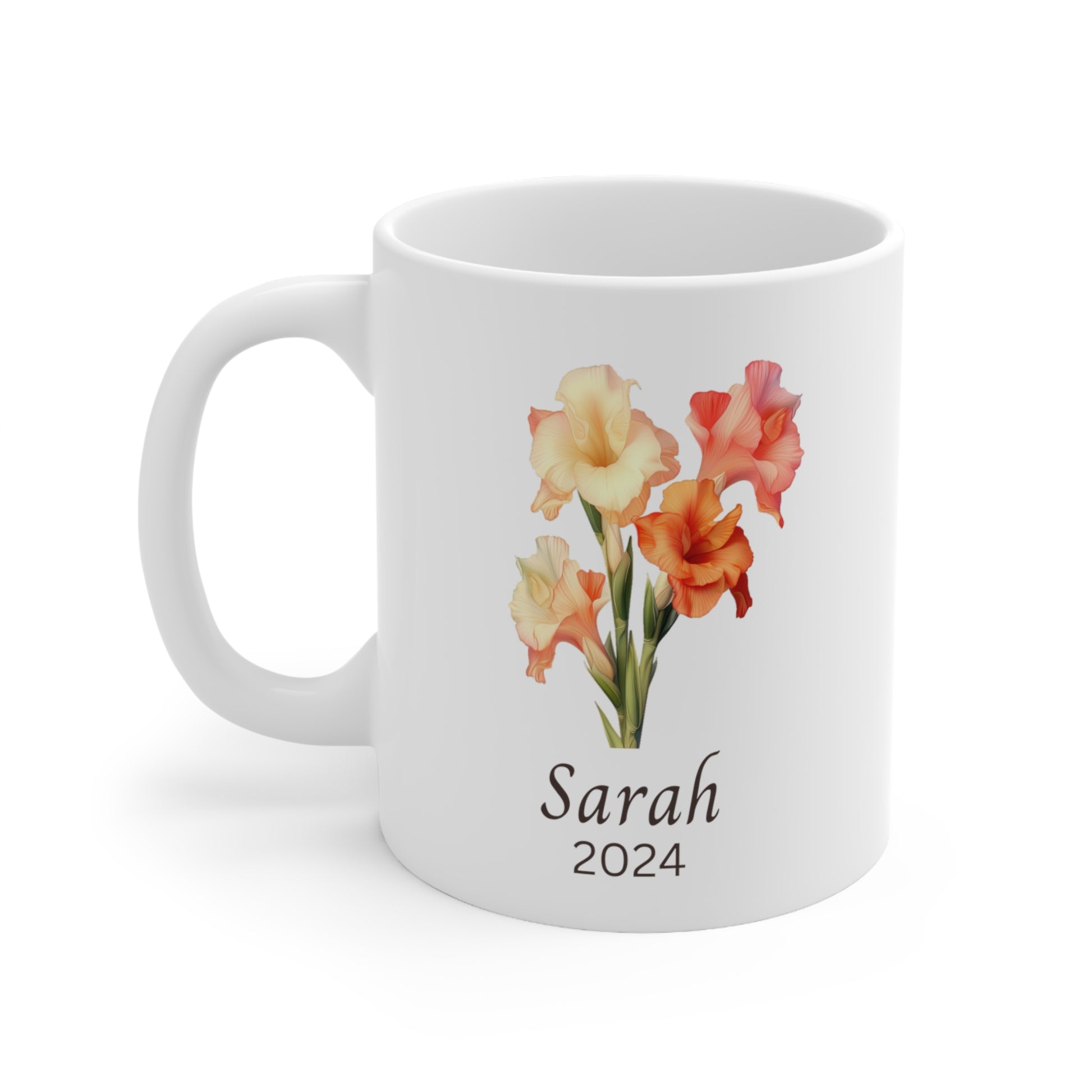 Personalized mug Birth flower August