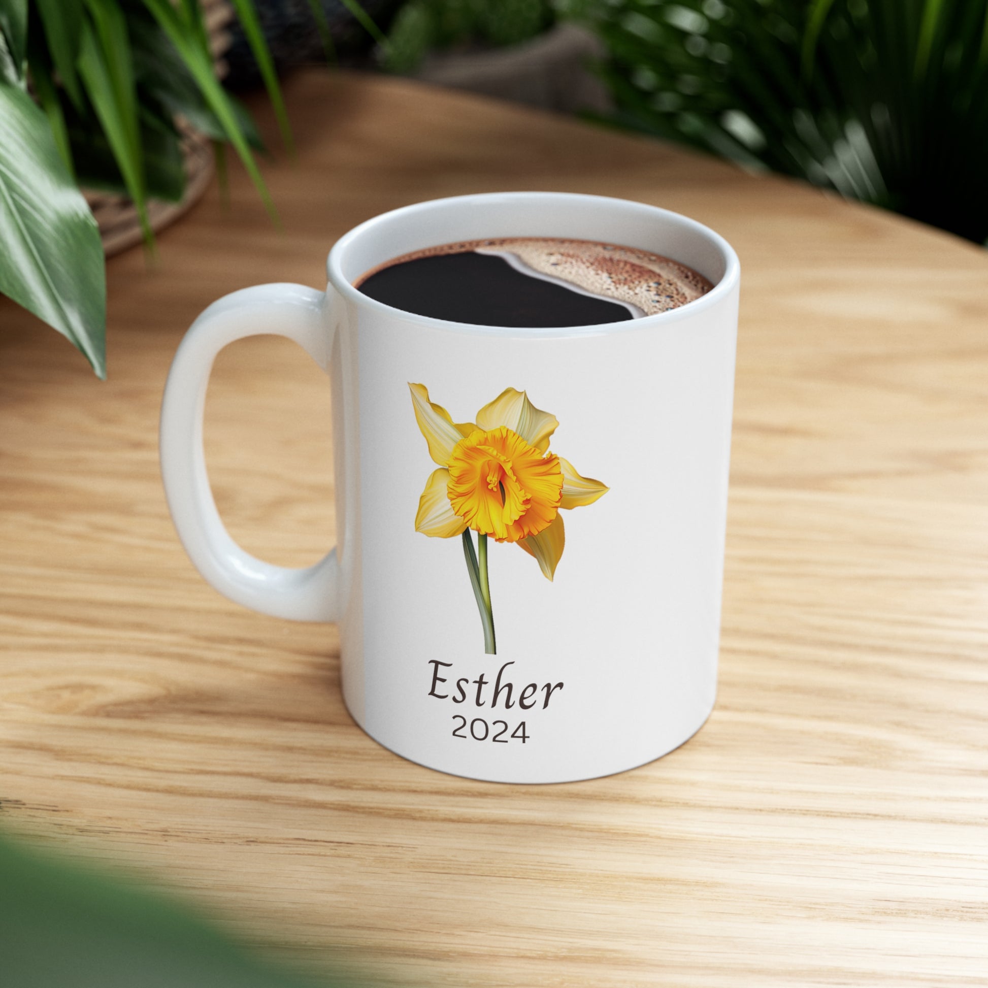 Personalized mug Birth flower March