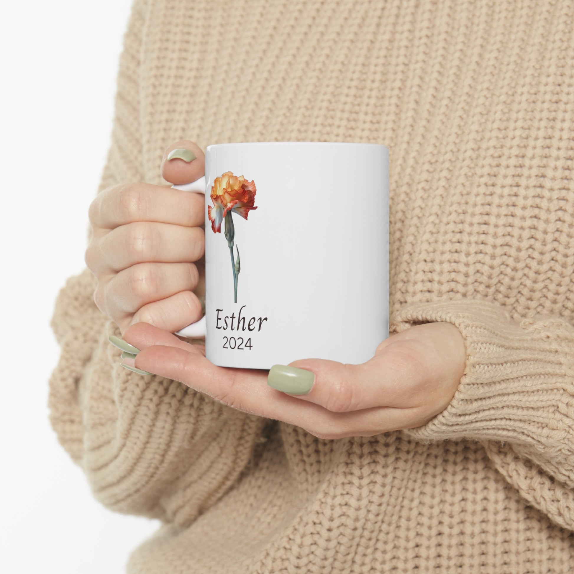 Personalized mug Birth flower January