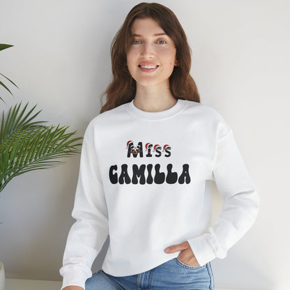 Christmas Sweatshirt Miss with Custom Name