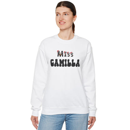 Christmas Sweatshirt Miss with Custom Name