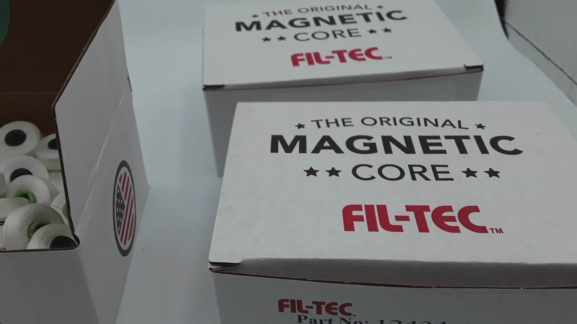 Fil-Tec Magna-Glide Embroidery Bobbins Box of 100 - Style L White
