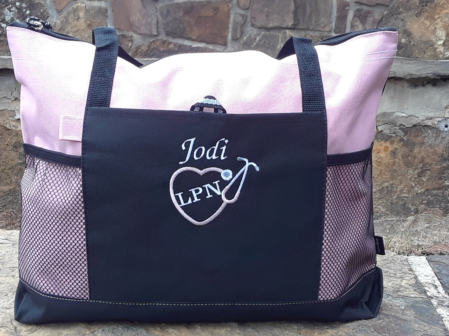 Pink Registered Nurse Tote Gift Bag for graduation Nurse Preceptor gift