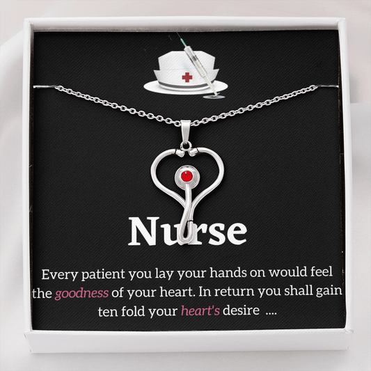 Stethoscope  Necklace - RN Necklaces for Nurses